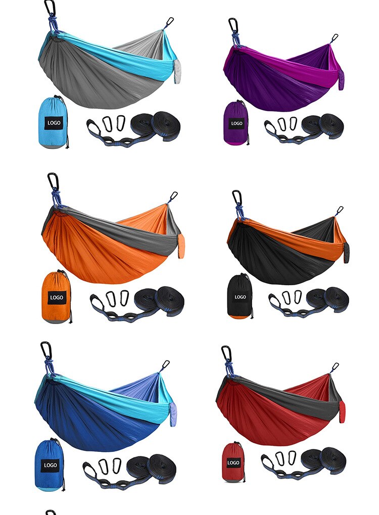 Cheap Goat Tents Outdoor double hammock, 210T parachute cloth, ultra light, easy to carry, high load bearing,camping, leisure, hiking,Picnic   